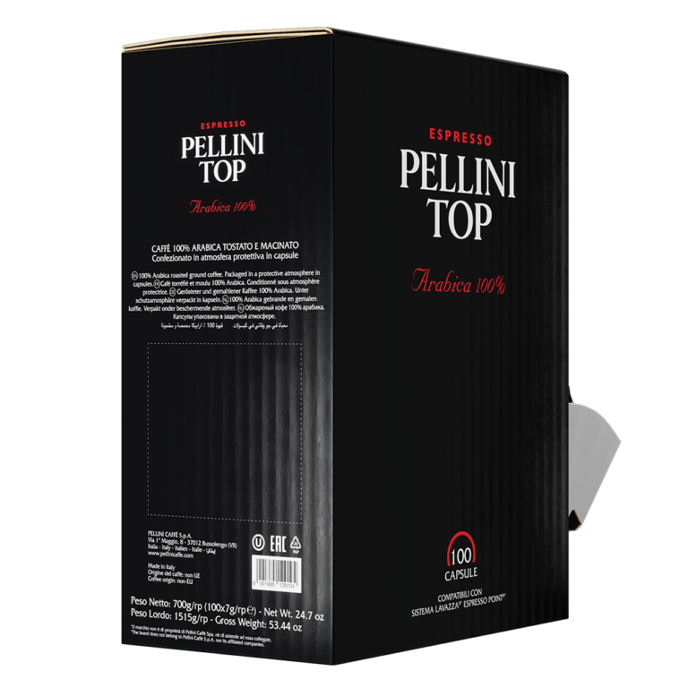 Pellini Top 100 Arabica Coffee In Fap Capsules Compatible With The