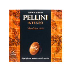 Compatible capsules - PELLINI INTENSO, 100% Arabica Coffee in Nescafé® Dolce Gusto® compatible capsules*