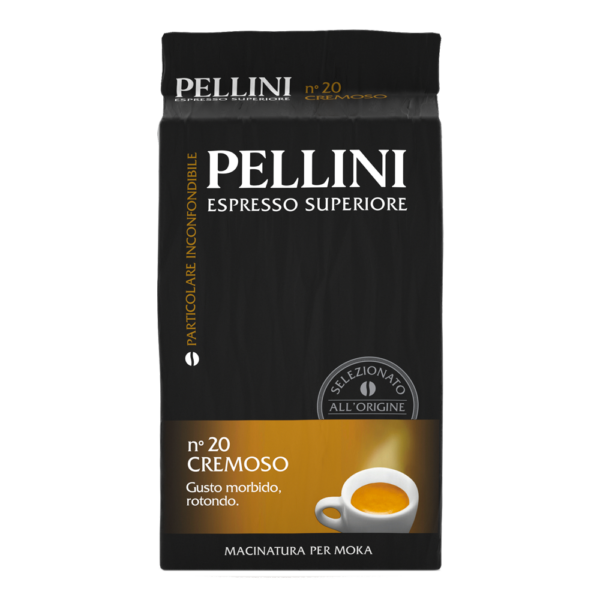 Ground coffee - PELLINI N°20 Cremoso, Ground coffee for the Moka