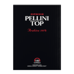 PELLINI TOP, 100% Arabica Coffee in FAP capsules, compatible with the Lavazza<sup>®*</sup> Espresso Point system - Dispenser 100 Capsules