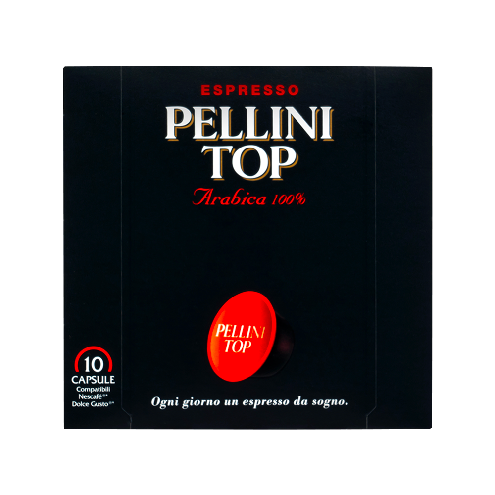 Compatible capsules - PELLINI TOP, 100% Arabica Coffee in Nescafé® Dolce Gusto® compatible capsules*