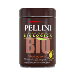 PELLINI BIO, 100 % Arabica-Kaffee,  gemahlen für die Espressokanne - 1 Kaffeedose von 250 gr