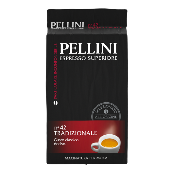 Gemahlener Kaffee - PELLINI N°42 Tradizionale, für die Espressokanne gemahlener Kaffee