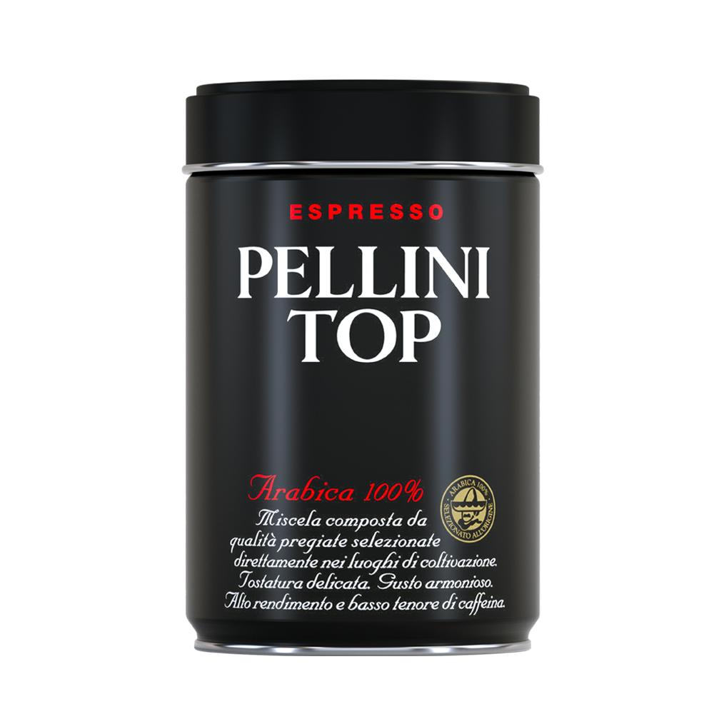 Gemahlener Kaffee - PELLINI TOP, 100 % Arabica-Kaffee,  gemahlen für die Espressokanne