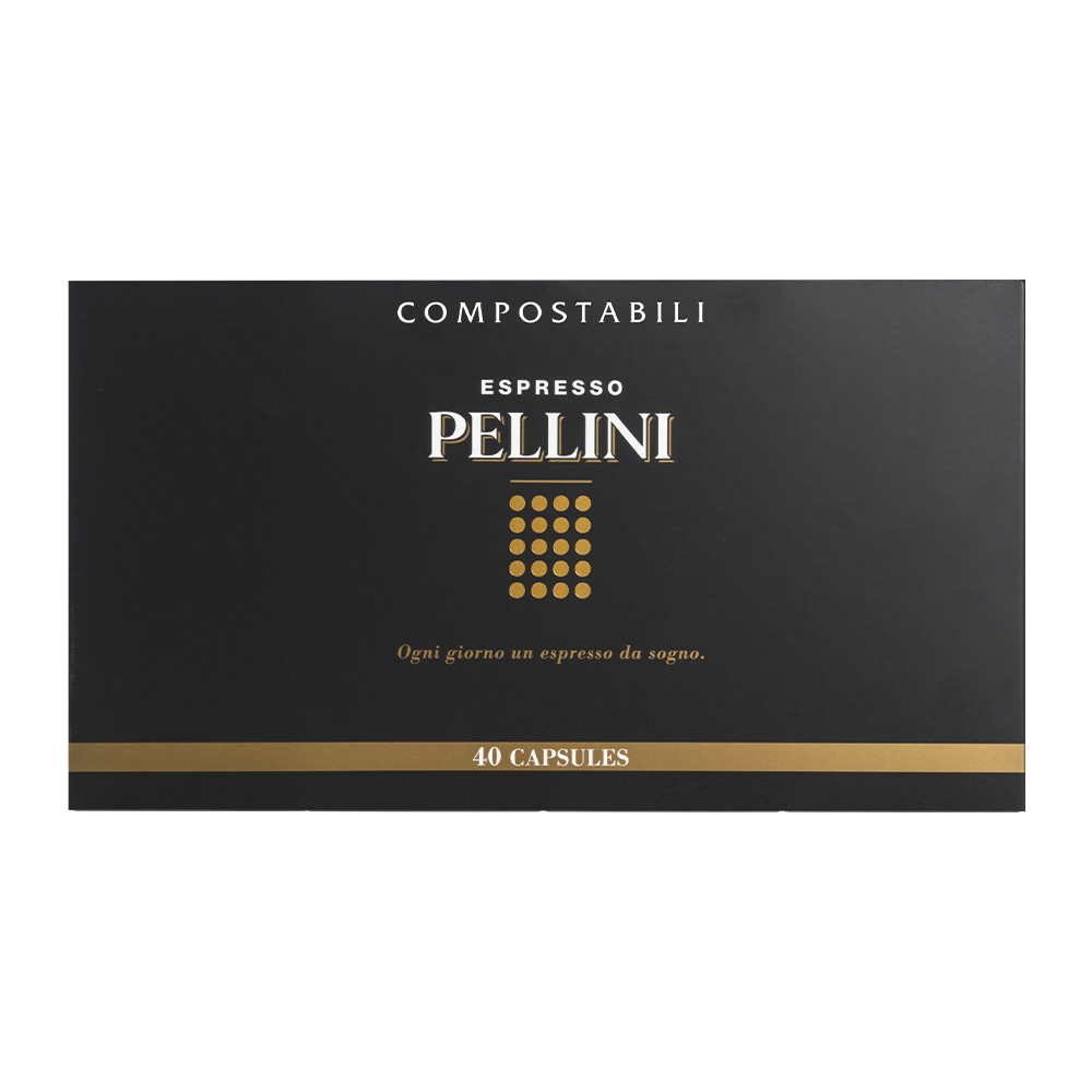 Capsules compatibles Nespresso - PELLINI MIX MULTIGUSTO, café 100 % Arabica en capsules composables autoprotégées compatibles avec les machines Nespresso®*