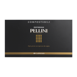 Capsules compatibles Nespresso - PELLINI MIX MULTIGUSTO, café 100 % Arabica en capsules composables autoprotégées compatibles avec les machines Nespresso®*