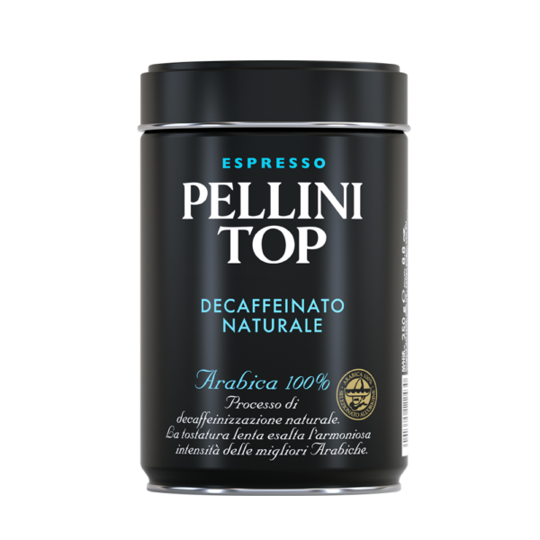 Café moulu - PELLINI TOP DECAFFEINATO Naturale, café 100 % Arabica moulu pour cafetières de type Moka