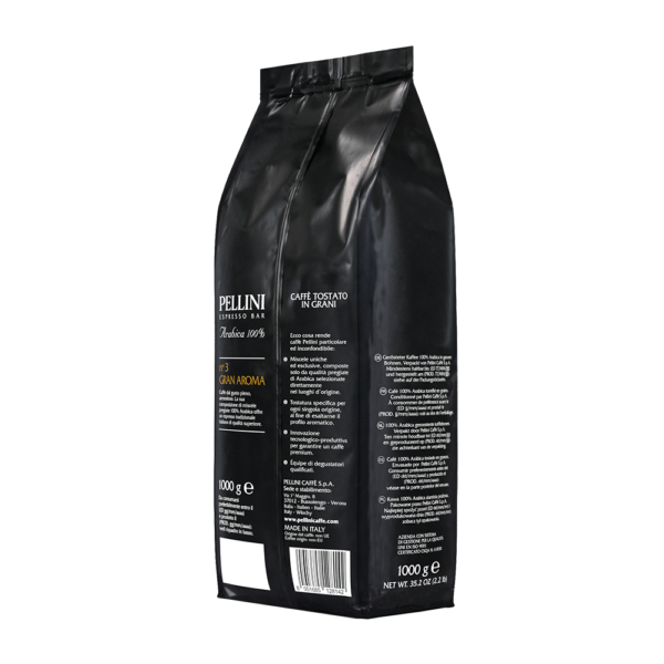 Café en grains - PELLINI N 3 GRAN AROMA, grains de café 100 % Arabica pour espresso - 2