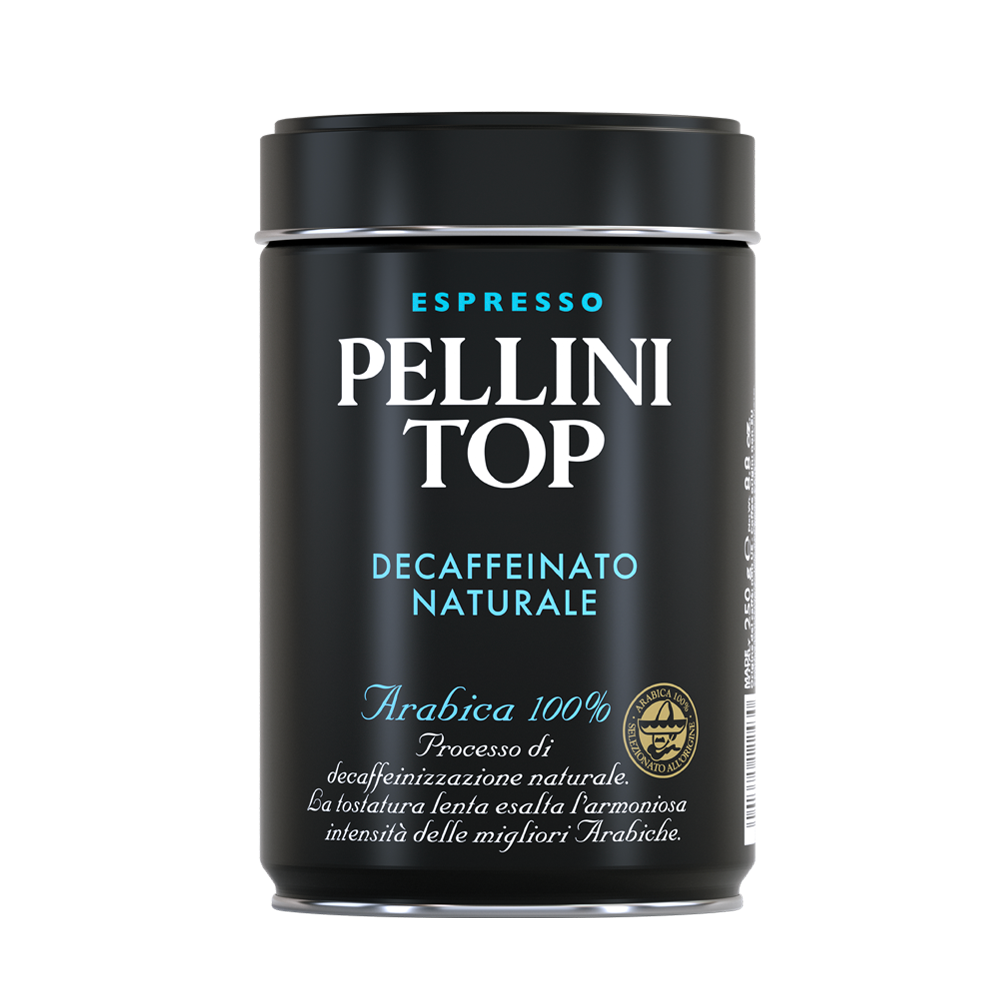 Caffè macinato - PELLINI TOP DECAFFEINATO Naturale, Caffè Arabica 100% macinato per Moka