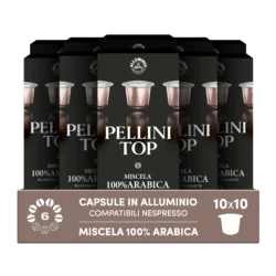 PELLINI TOP - 10 Confezioni da 10 Capsule, Totale 100 capsule 550g